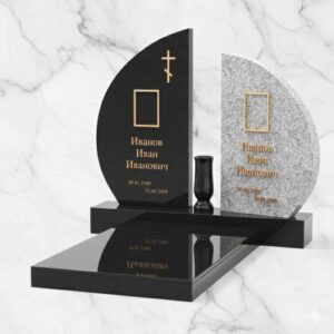 Подвійний гранітний пам'ятник